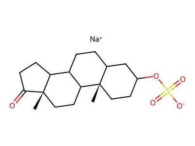 Androsterone sulfate  sodium crystalline structure