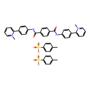 Pyridinium, 2,2'-(terephthaloylbis(imino-p-phenylene))bis(1-methyl-, di-p-toluenesulfonate structure