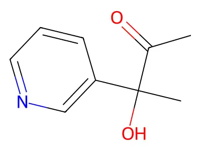 3-Hydroxy-3-(3-pyridyl)butan-2-one structure