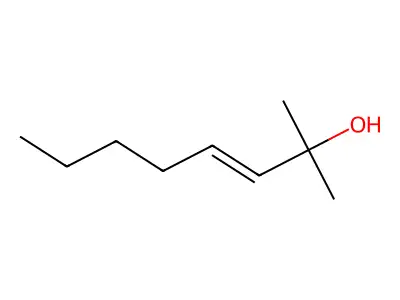 (E)-2-methyl-oct-3-en-2-ol structure