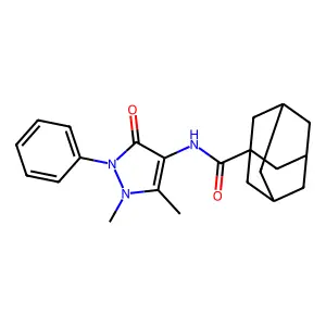 N-安替比林基-1-金刚烷甲酰胺 structure