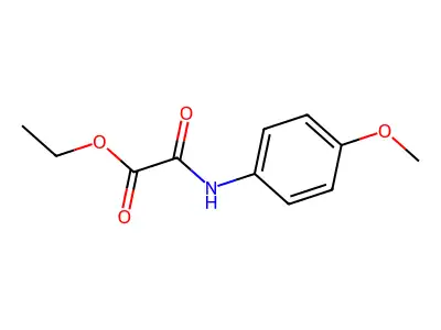 Ethyl 2-(4-methoxyanilino)-2-oxoacetate structure