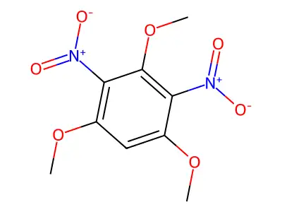 1,3,5-Trimethoxy-2,4-dinitrobenzene structure