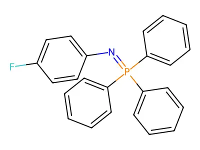 [(4-Fluorophenyl)imino](triphenyl)-lambda~5~-phosphane structure