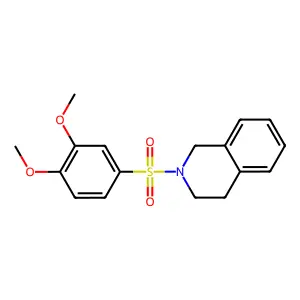 2-[(3,4-Dimethoxyphenyl)sulfonyl]-1,2,3,4-tetrahydroisoquinoline structure