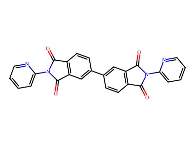 5-(1,3-Dioxo-2-pyridin-2-ylisoindol-5-yl)-2-pyridin-2-ylisoindole-1,3-dione structure