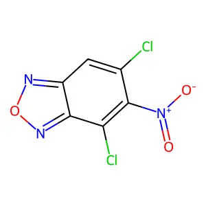 4,6-Dichloro-5-nitro-2,1,3-benzoxadiazole structure