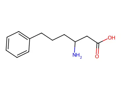 3-Amino-6-phenylhexanoic acid structure