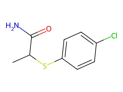 2-[(4-Chlorophenyl)sulfanyl]propanamide structure