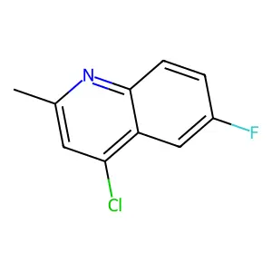4-Chloro-6-fluoro-2-methylquinoline structure