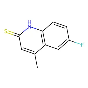 6-Fluoro-4-methylquinoline-2-thiol structure