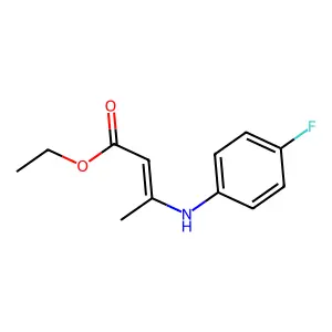 Ethyl 3-(4-fluoroanilino)crotonate structure