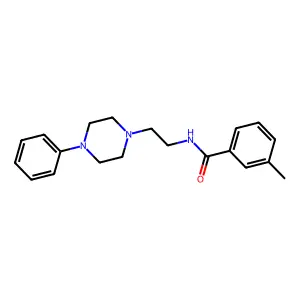 3-methyl-N-[2-(4-phenylpiperazin-1-yl)ethyl]benzamide structure