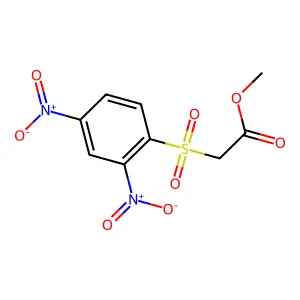 Methyl 2-(2,4-dinitrophenyl)sulfonylacetate structure