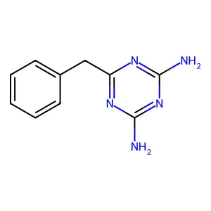 6-Benzyl-1,3,5-triazine-2,4-diamine structure