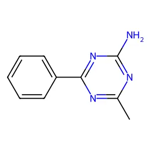 2-Amino-4-methyl-6-phenyl-1,3,5-triazine structure