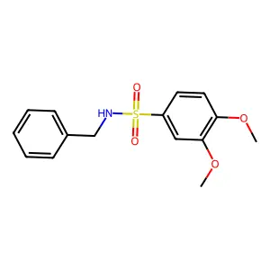 N-Benzyl-3,4-dimethoxybenzenesulfonamide structure