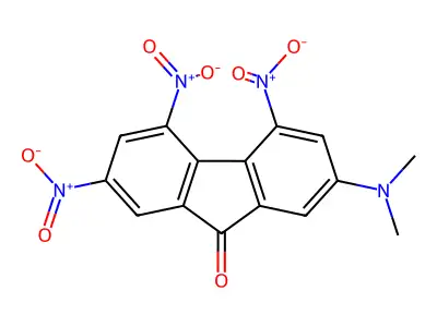 2-(dimethylamino)-4,5,7-trinitro-9H-fluoren-9-one structure
