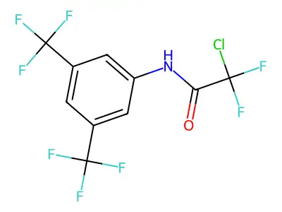 N1-[3,5-di(trifluoromethyl)phenyl]-2-chloro-2,2-difluoroacetamide structure