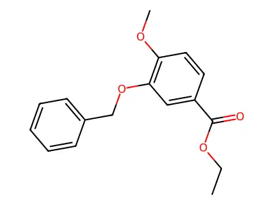 Ethyl 3-(benzyloxy)-4-methoxybenzoate structure