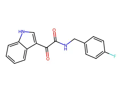 1H-Indole-3-acetamide, N-((4-MeO-Ph)Me)-al structure