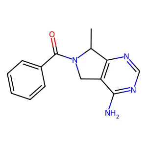 2-Methylsulfanyl-6,7-diphenylpteridin-4-amine structure