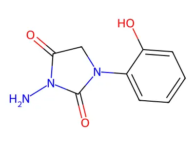 3-Amino-1-(2-hydroxyphenyl)imidazolidine-2,4-dione structure