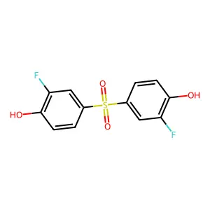 Phenol, 4,4'-sulfonylbis[2-fluoro- structure