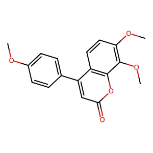7,8-dimethoxy-4-(4-methoxyphenyl)-2H-chromen-2-one structure