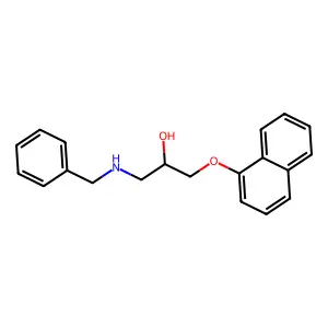 2-Propanol, 1-benzylamino-3-(naphthyloxy)- structure