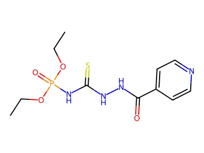 1-Diethoxyphosphoryl-3-(pyridine-4-carbonylamino)thiourea structure
