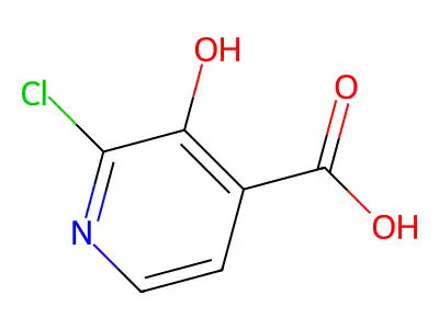 2-Chloro-3-hydroxypyridine-4-carboxylic acid structure