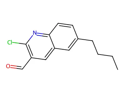 6-Butyl-2-chloroquinoline-3-carbaldehyde structure