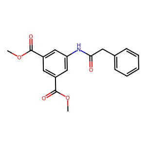 Dimethyl 5-[(2-phenylacetyl)amino]benzene-1,3-dicarboxylate structure
