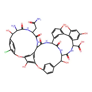 Eremomycin aglycone hexapeptide structure