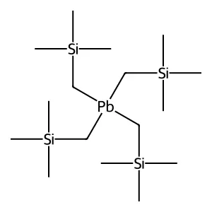 Silane, plumbanetetrayltetrakis(methylene))tetrakis(trimethyl- structure