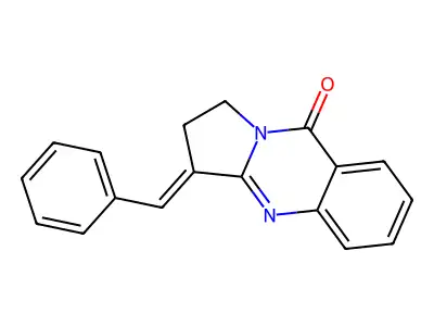 Pyrrolo[2,1-b]quinazolin-9(1H)-one, 2,3-dihydro-3-(phenylmethylene)- structure