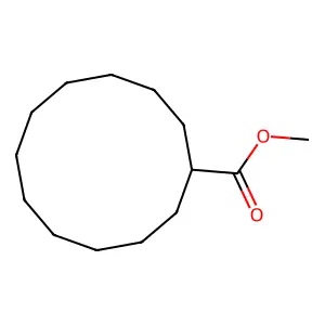 Methyl cyclododecanecarboxylate structure