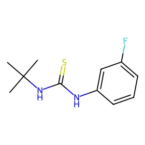 1-Tert-butyl-3-(3-fluorophenyl)thiourea structure