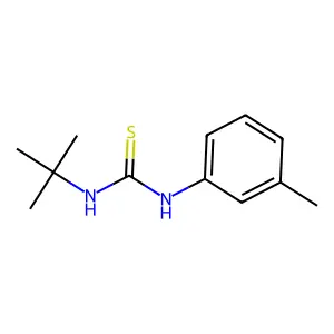 1-Tert-butyl-3-(3-methylphenyl)thiourea structure