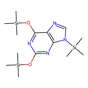 9-(Trimethylsilyl)-2,6-bis[(trimethylsilyl)oxy]-9H-purine structure
