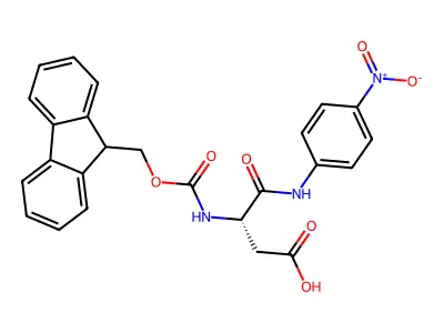 Fmoc-L-aspartic acid alpha-4-nitroanilide structure