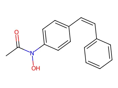N-羟基-N-[4-(2-苯乙烯基)苯基]乙酰胺 structure
