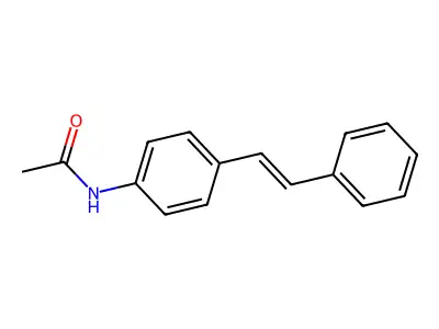 N-[4-(2-苯乙烯基)苯基]乙酰胺 structure