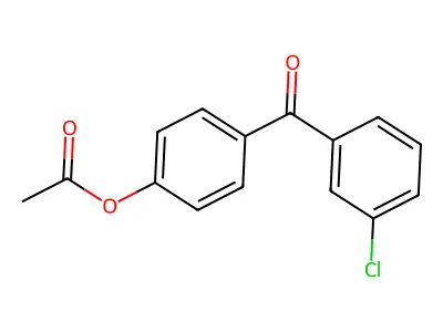 4-Acetoxy-3-chlorobenzophenone structure