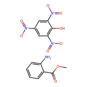 Methyl 2-aminobenzoate;2,4,6-trinitrophenol structure