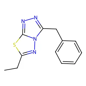 1,2,4-Triazolo[3,4-b][1,3,4]thiadiazole, 6-ethyl-3-(phenylmethyl)- structure