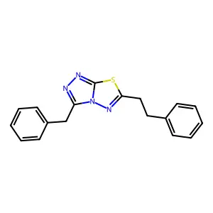 3-Benzyl-6-(2-phenylethyl)[1,2,4]triazolo[3,4-b][1,3,4]thiadiazole structure