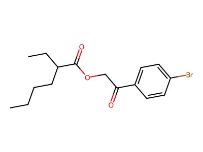 [2-(4-Bromophenyl)-2-oxoethyl] 2-ethylhexanoate structure