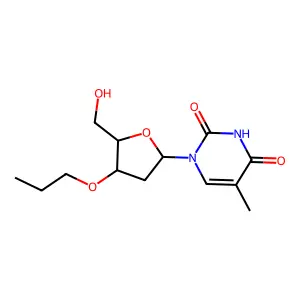 3'-O-n-Propylthymidine structure
